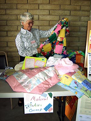 Material Aids with Quilts